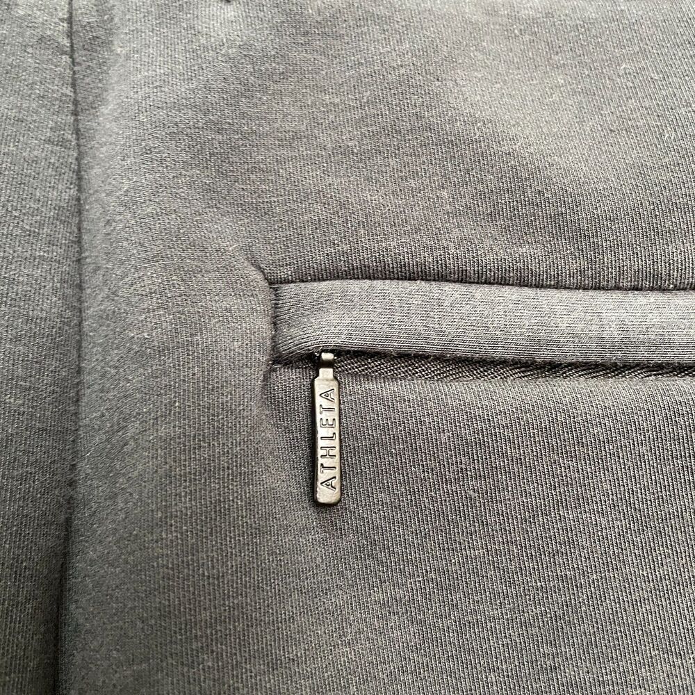 Athleta Black Track Pants with White Side Stripes - Picture 10 of 14
